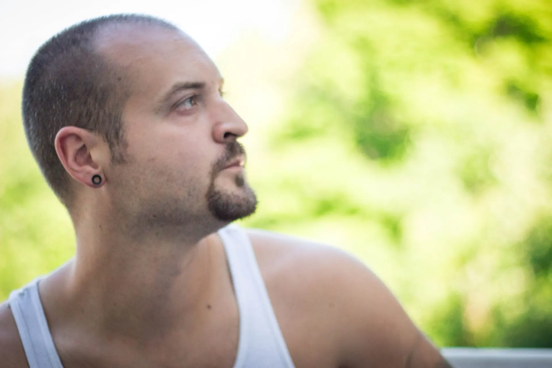 Dustin Glidden, owner-operator of Abbott Septic Service, outdoors.